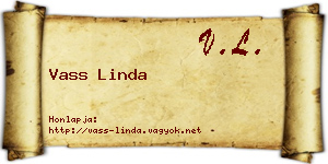 Vass Linda névjegykártya
